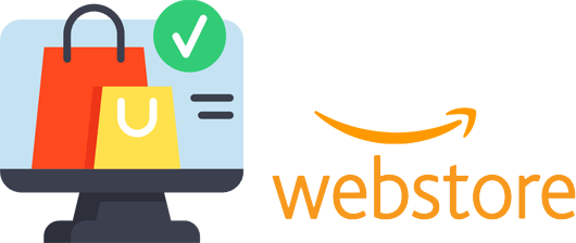 Amazon Webstore logo representing e-commerce management services